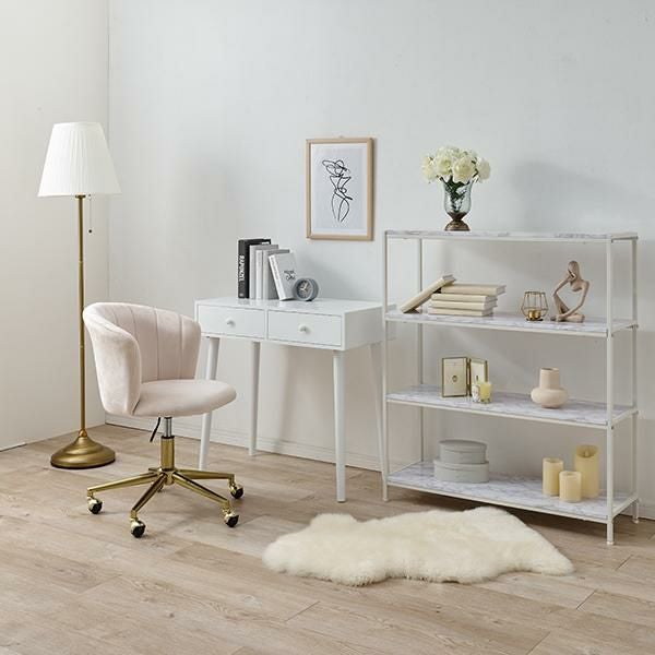 直送】ダスティカラーの回転チェア｜かわいいお姫様インテリア家具