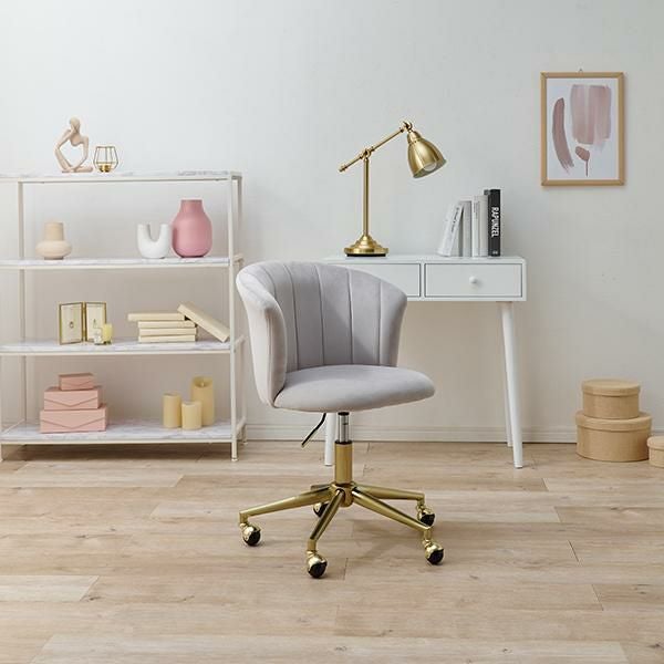 直送】ダスティカラーの回転チェア｜かわいいお姫様インテリア家具