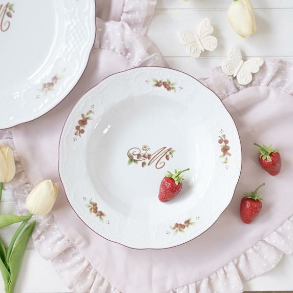 いちごの深皿プレート(レール・ドゥ・ロココ)/Many｜かわいいお姫様