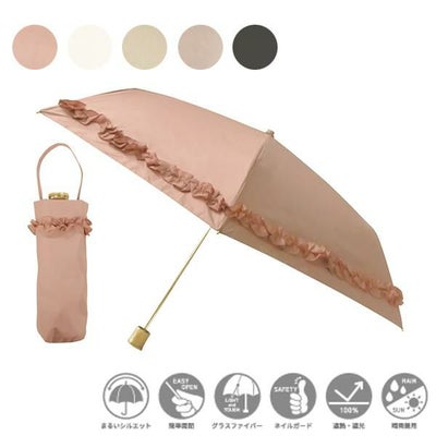 pink trick（ピンクトリック） 日傘 晴雨兼用 完全遮光 3段 折りたたみ傘 全18タイプ フリル グログラン かわいい おしゃれ 軽量  コンパクト UVカット 紫外線 暑さ対策 レディース : ベリベリモッコ - 通販 - Yahoo!ショッピング BURBURRY PROESUM 折りたたみ傘　三段折り　マゼンダ　ピンク