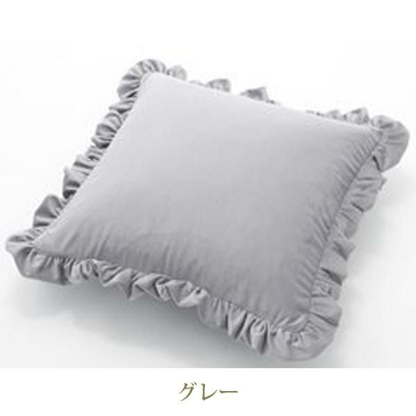 直送】くすみダスティカラーのフリル付クッション｜かわいいお姫様