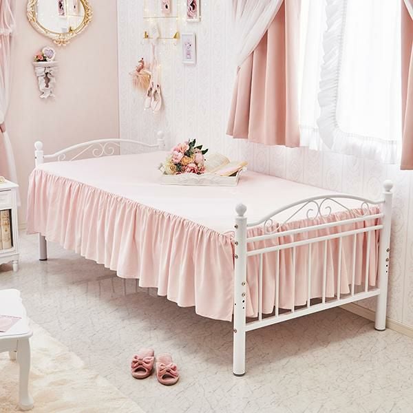 直送】カーテンを取り付けられるエレガントロフトベッド(ミドルタイプ