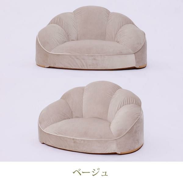 直送】くすみダスティカラーのシェルソファ/1人掛け｜かわいいお姫様