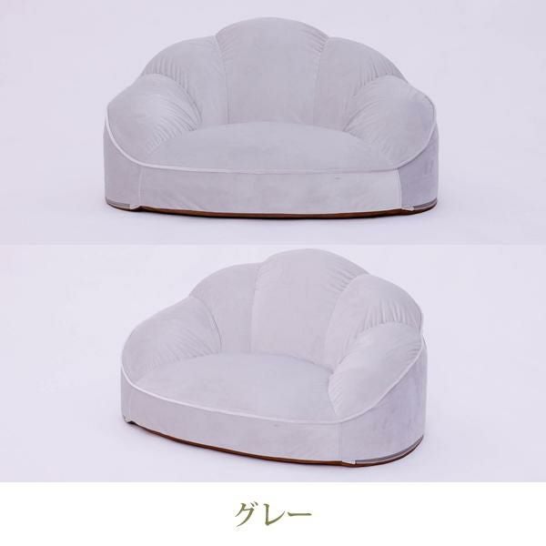 ロマンティックプリンセス　くすみダスティカラーのシェルソファ1.5人掛け Amazon｜ロマンティックプリンセス くすみダスティカラーのシェル