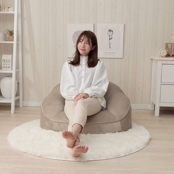 直送】くすみダスティカラーのシェルソファ/1人掛け｜かわいいお姫様