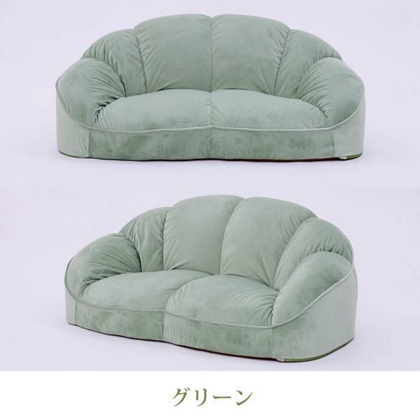 直送】くすみダスティカラーのシェルソファ/1.5人掛け｜かわいいお姫様