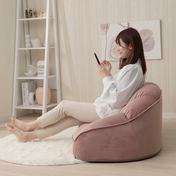 直送】くすみダスティカラーのシェルソファ/1.5人掛け｜かわいいお姫様