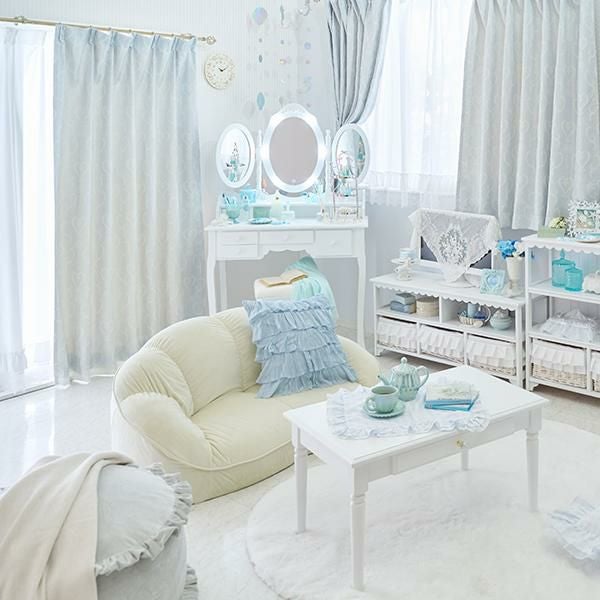 直送】くすみダスティカラーのシェルソファ/1.5人掛け｜かわいいお姫様