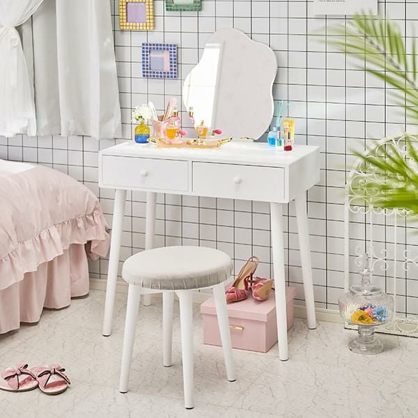 直送】ウェーブミラードレッサー｜かわいいお姫様インテリア家具・雑貨