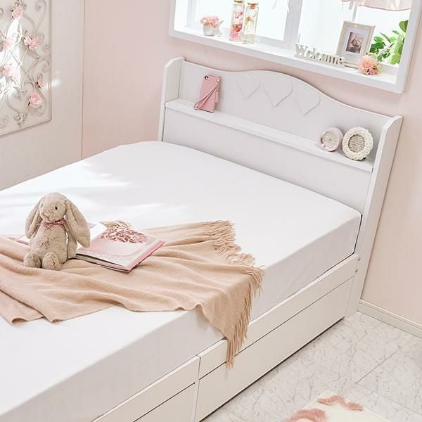 ボックスシーツ(シングル・ホワイト)【ラッピング対応可能】｜かわいい