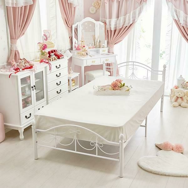 ボックスシーツ(シングル・ホワイト)【ラッピング対応可能】｜かわいい