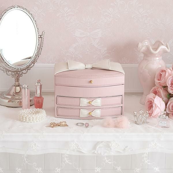 期間限定特別価格 ～3/31 AM10:00まで】アクセサリーボックス/リボン