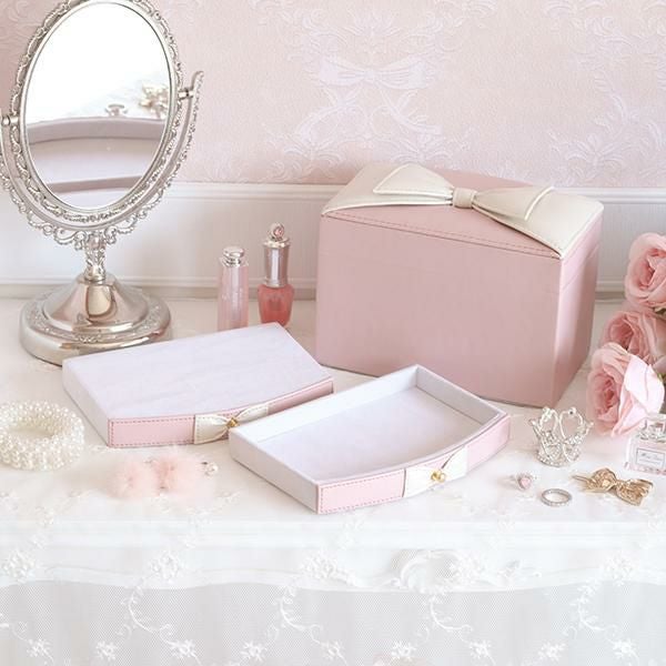 期間限定特別価格 ～3/31 AM10:00まで】アクセサリーボックス/リボン