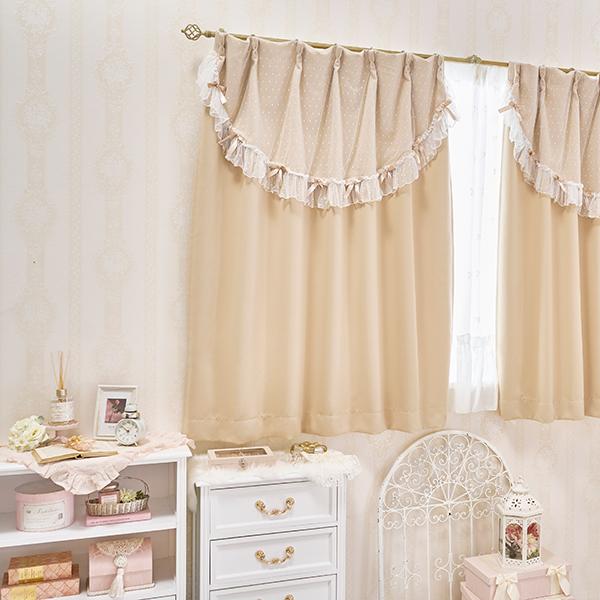 期間限定特別価格 ～3/31 AM10:00まで】チュチュリボンカーテン/1級