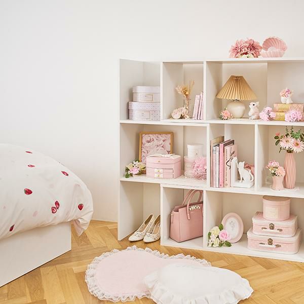 レースフリルハートマット｜かわいいお姫様インテリア家具・雑貨の通販