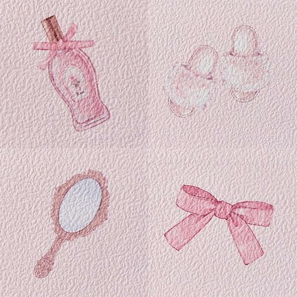 貼ってはがせる壁紙(5本セット)/スイートギフト(ピンク 貼ってはがせる壁紙(5本セット)/スイートギフト(ピンク