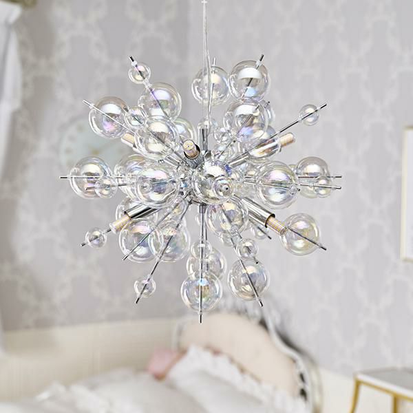 バブルブーケシャンデリア(6灯・電球付き)｜かわいいお姫様インテリア