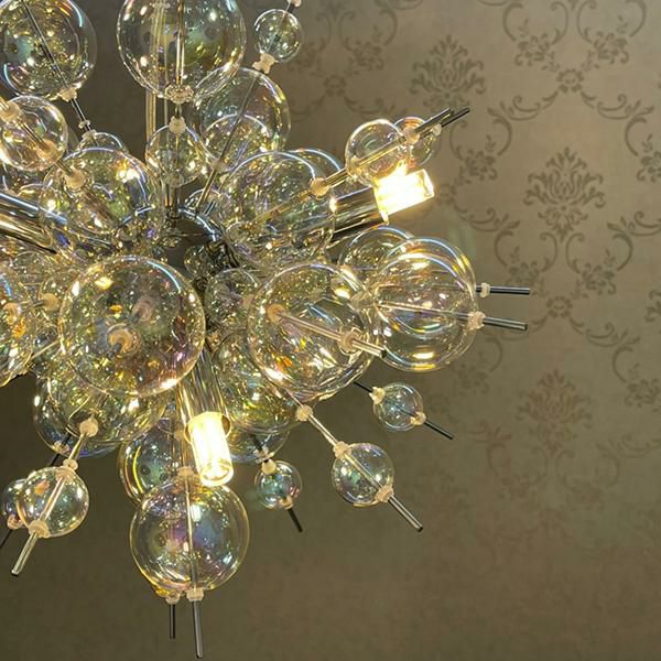 バブルブーケシャンデリア(6灯・電球付き)｜かわいいお姫様インテリア