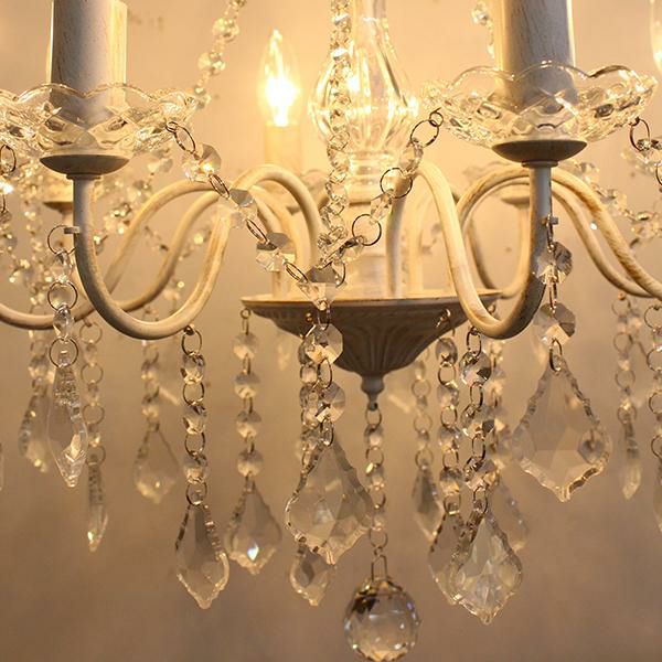 シャンデリア/Reine(レーヌ)8灯・シャンデリア球付き｜かわいいお姫様