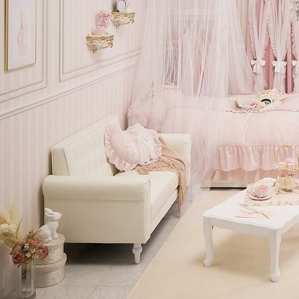 直送】ソファ・2人掛け/Saint(サン)｜かわいいお姫様インテリア家具