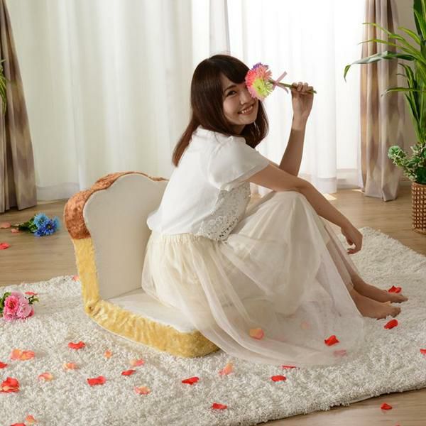 直送】食パン座椅子｜かわいいお姫様インテリア家具・雑貨の通販｜座椅