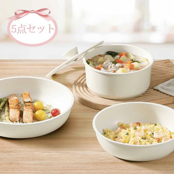 IHワンハンドル5点セット/ICE cream｜かわいいお姫様インテリア家具