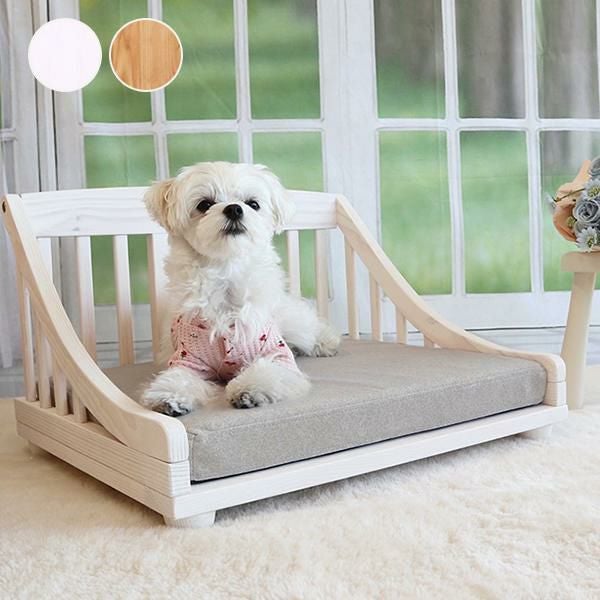 ペットベッド　ロココ　木製　クッション付き　犬　猫 直送】ペットベッド(S)/GIOCOSO(ジョコーソ)｜かわいいお姫様