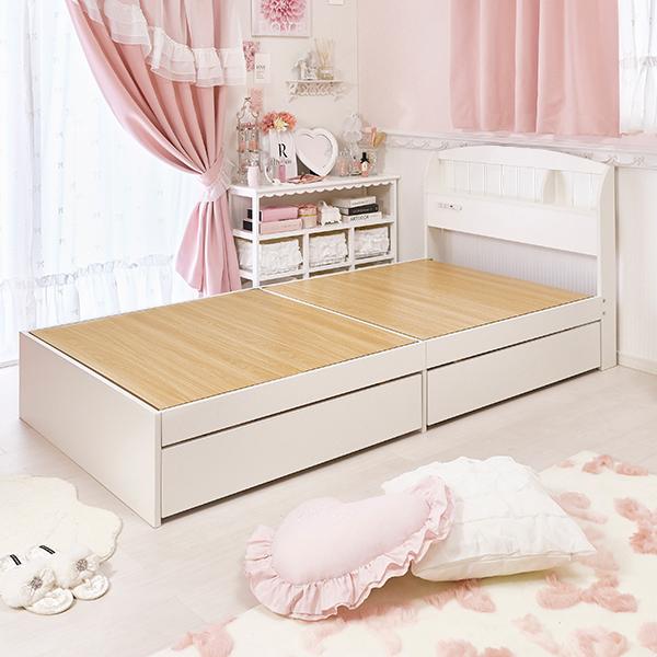 今ならポイント10倍 ～2/24 AM10:00まで】【大型】たっぷり収納ベッド