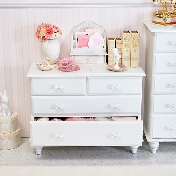 大型】チェスト(ワイド)/Rublanc(リュブラン)｜かわいいお姫様