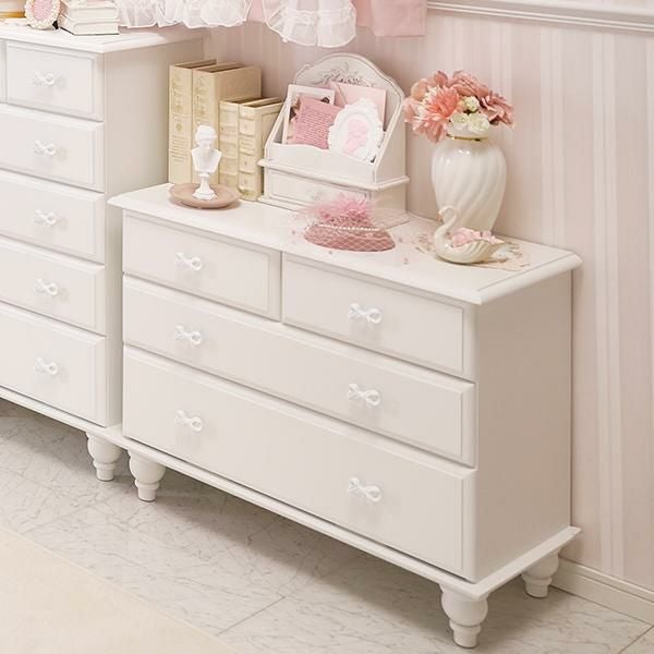 大型】チェスト(ワイド)/Rublanc(リュブラン)｜かわいいお姫様