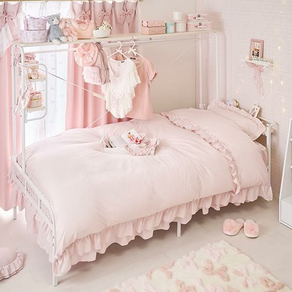 ポイント10倍♪～2/9 AM10:00まで】フリル布団カバー3点セット