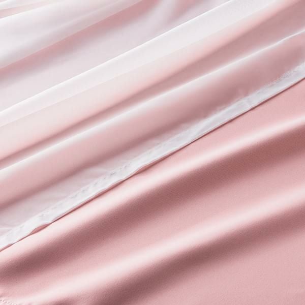 ティアラリボン2WAY遮光カーテン(100×135)/ピンク｜かわいいお姫様