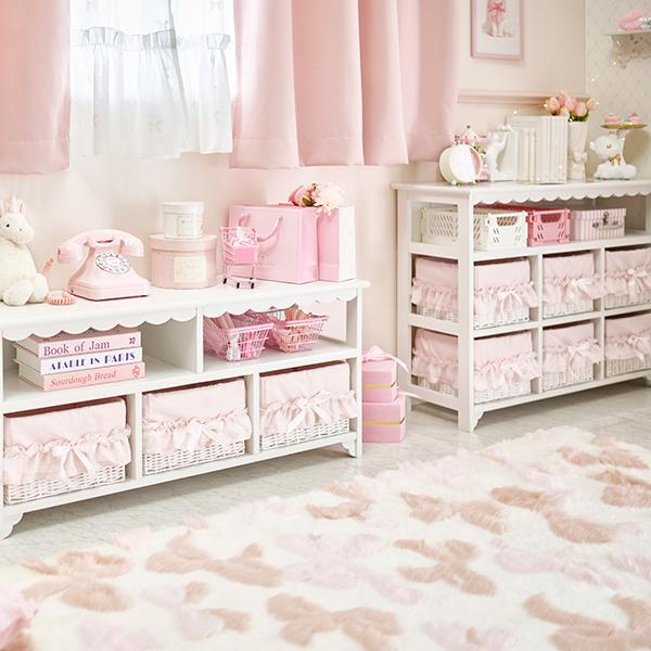 ふんわリボンラグ(長方形・130×180)｜かわいいお姫様インテリア家具