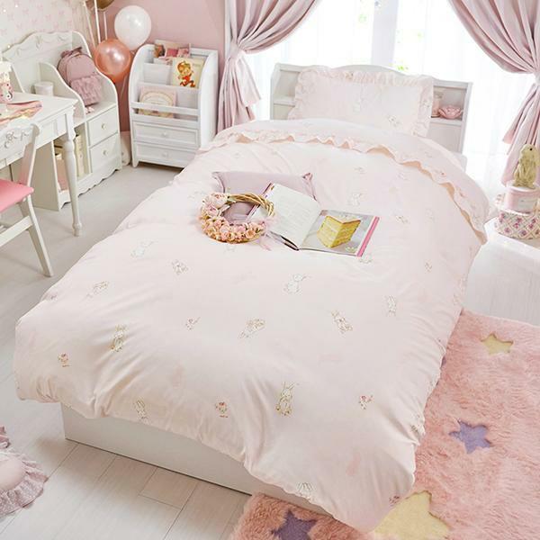 大型】うさぎカバー×たっぷり収納ベッド(シングル・マットレス付