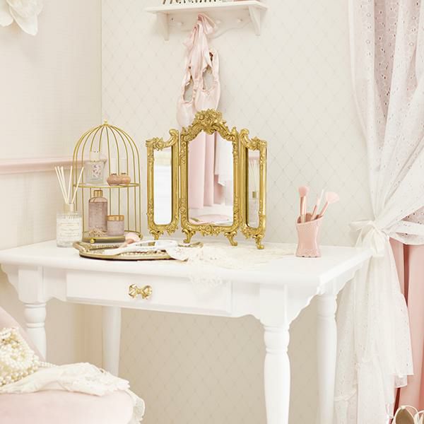 期間限定特別価格 ～3/31 AM10:00まで】バロックドレッサーミラー