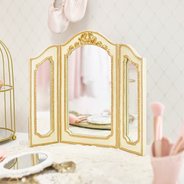 期間限定特別価格 ～3/31 AM10:00まで】ベルサイユドレッサーミラー