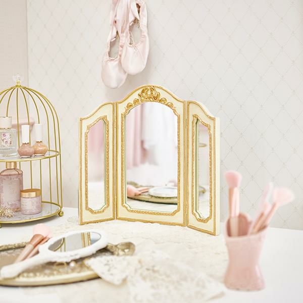 期間限定特別価格 ～3/31 AM10:00まで】ベルサイユドレッサーミラー