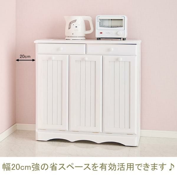 大型】すき間収納ラック(フリルリボン)｜かわいいお姫様インテリア家具