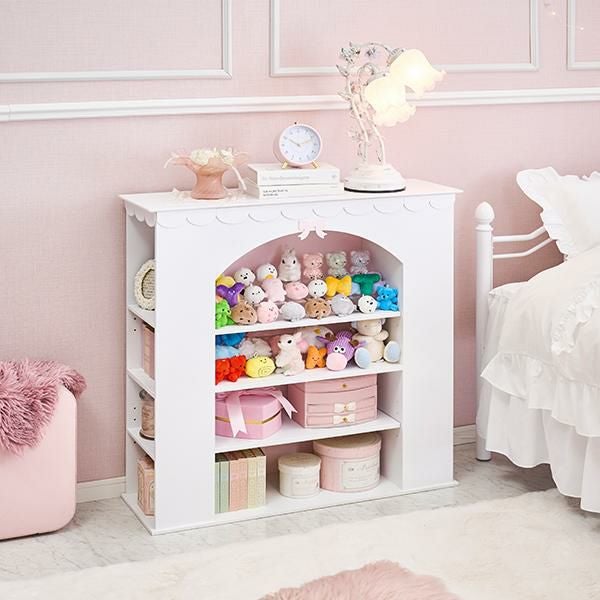 大型】マントルピース(フリルリボン)｜かわいいお姫様インテリア家具