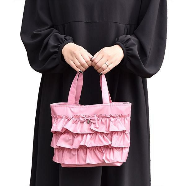 フリルトートバッグ(M)【ラッピング対応可能】｜かわいいお姫様