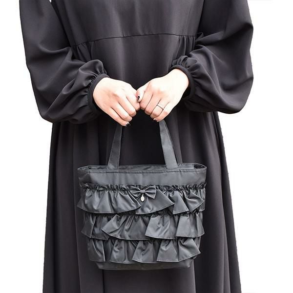 フリルトートバッグ(M)【ラッピング対応可能】｜かわいいお姫様