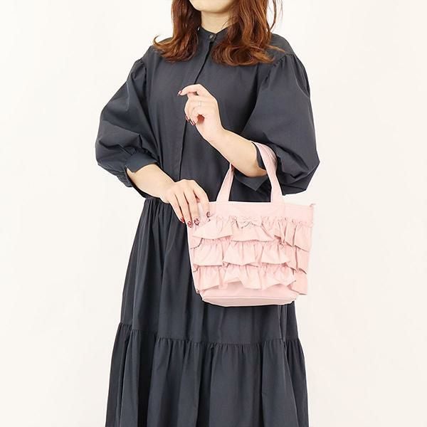 今ならポイント10倍♪～5/25 AM10:00まで】フリルトートバッグ(M