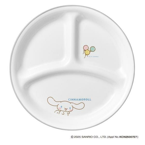 シナモロール ランチプレート 21.5cm コレールCORELLE 強化耐熱ガラス