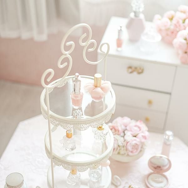 ディスプレイ3段トレイ(フレンチアイアン)｜かわいいお姫様インテリア