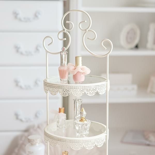 ディスプレイ3段トレイ(フレンチアイアン)｜かわいいお姫様インテリア