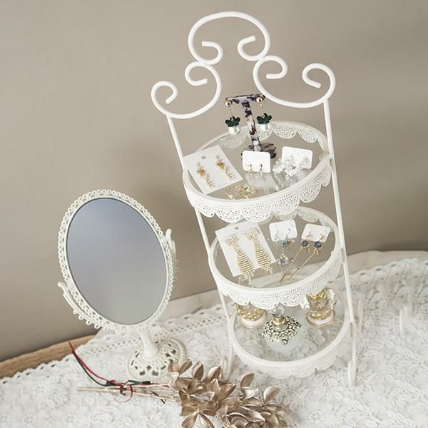 ディスプレイ3段トレイ(フレンチアイアン)｜かわいいお姫様インテリア