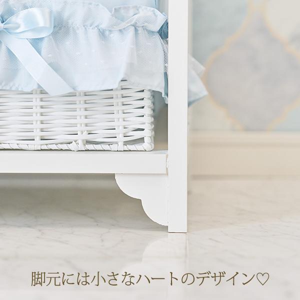 大型】フリルバスケットチェスト(4杯・ブルー)/fille(フィーユ