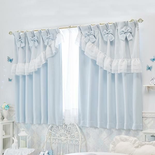 ポイント10倍♪～2/9 AM10:00まで】ティアラリボン2WAY遮光カーテン