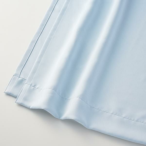 ティアラリボン2WAY遮光カーテン(100×135)/ブルー｜かわいいお姫様