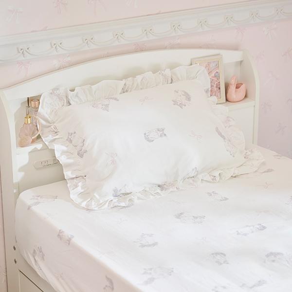 キャットリボン布団カバー3点セット(シングル)【ラッピング対応可能